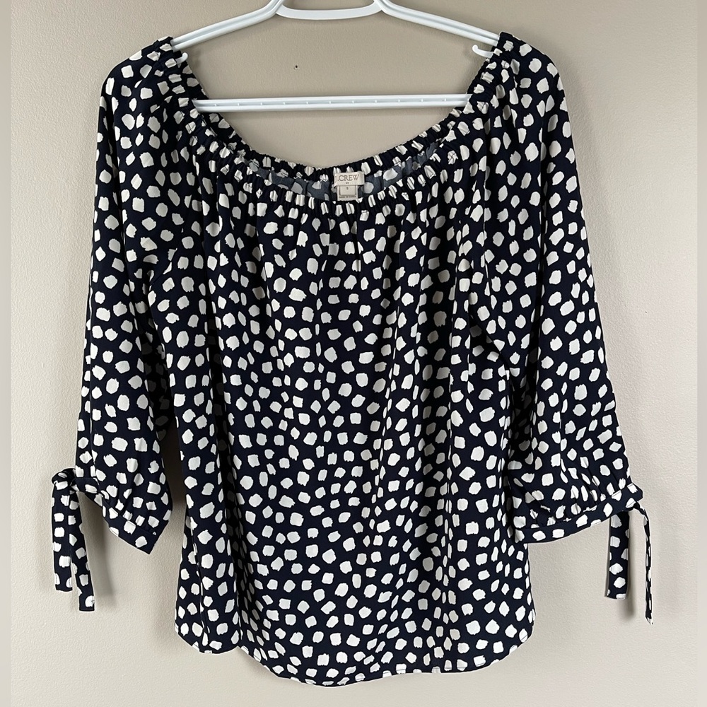 J Crew Off the Shoulder Top